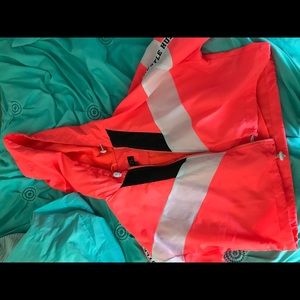 Hustle windbreaker crop top